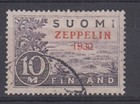 Finland 1930 10m Air Zeppelin fine used . SG 281 Cat £300