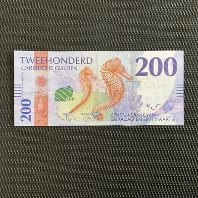 CURAÇAO & ST MARTIN: 200 Florins Des Caraïbes 31/03/2025, SPL/AU 💥 - Photo 1/3