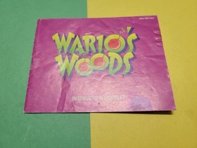 Wario's Woods NES-WB-USA Nintendo NES Manual Only Authentic Original