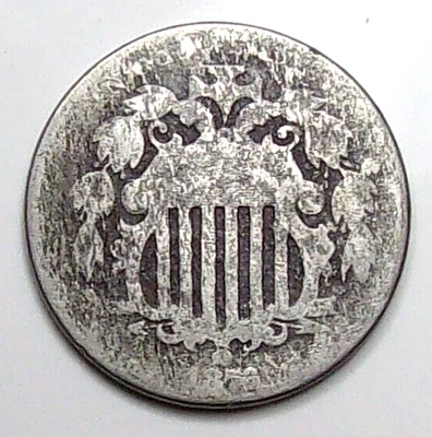 1876  Shield Nickel United States Centennial 5 Cent Coin, Key Date - Image 1 of 2