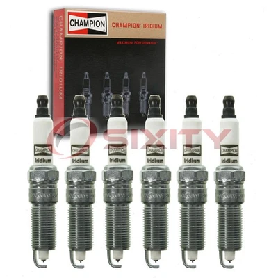 6 pc Champion Iridium Spark Plugs for 2001-2003 Chrysler Voyager 3.3L V6 td - Image 1 of 4