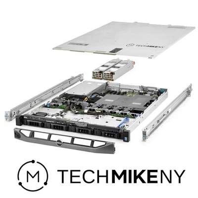 Servidor Dell PowerEdge R430 2x E5-2680v3 2,50 GHz 24 núcleos 256 GB RAM 4x caddies Foto 1 de 4