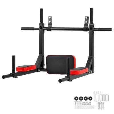 Uimoso Multifunctional Pull Up Bar Wall Mounted Chin Up Dip Station Heavy Duty - Image 1 of 4
