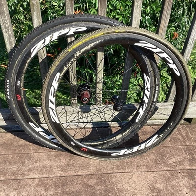 Juego de ruedas tubulares de carbono Zipp 303 Firecrest 700c freno de llanta Vittoria CX Cross Foto 1 de 4