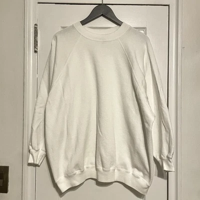 Sudadera vintage años 90 Just My Size en blanco para mujer cuello redondo 3XL Foto 1 de 3