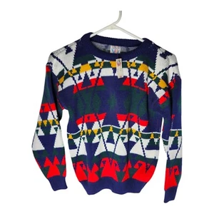 Talbots Kids Sweater Multicolor Vintage With Tag Unisex XL Christmas Holiday  - Picture 1 of 5