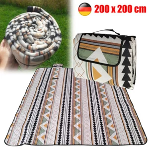 XXL Picknickdecke 200 x 200 cm Picknickmatte Isoliert Campingdecke Wasserdicht. - Bild 1 von 13