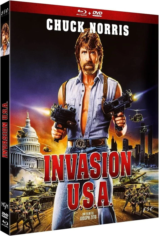 INVASION USA CHUCK NORRIS COMBO BLU RAY  ET DVD NEUF SOUS BLISTER - Photo 1/1