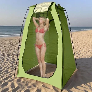 Pop Up Shower Tent Outdoor Camp Tent Privacy Shower Toilet Changing Hiking - Picture 1 of 14