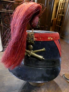 Shako d'artillerie modele 1874 livré avec son crin - Picture 1 of 6