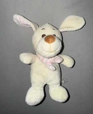 Маленький белый розовый щенок собака плюшевая детская игрушка милый - Изображение 1 из 4