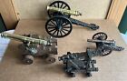 x4 Novelty Cannon Models - 2 Pencil Sharpeners & 2 Die Cast (Made In Italy)