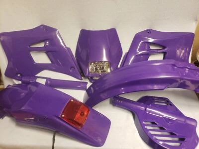 COMPLETE PURPLE/VIOLET PLASTICS KIT 1995 1996 - 2006 KDX200/220 - Image 1 of 4