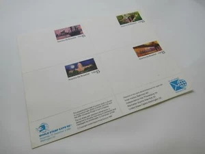 USPS Scott UX142a 15c America The Beautiful Cityscapes Sheet Postal Card - Picture 1 of 9