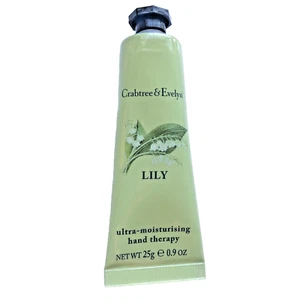Crabtree & Evelyn Lily Ultra Moisturizing Hand Therapy .9oz Sealed Travel Size - Bild 1 von 4