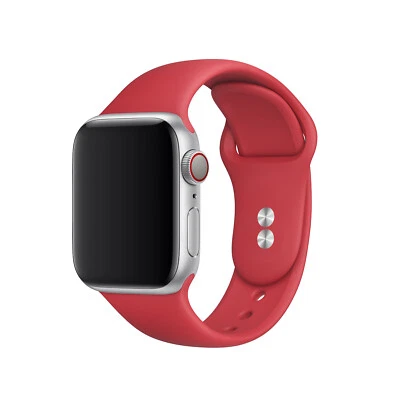 Correa deportiva de silicona para Apple Watch Series 11 10 9 8 7 SE 40/44/41/45/46mm Foto 1 de 4
