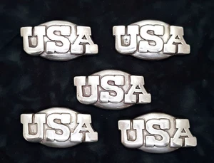 USA United States Of America Conchos / Concho 1 3/4" x 7/8" Five Total - Picture 1 of 4