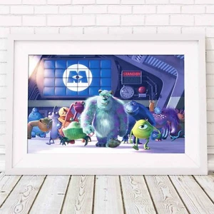 MONSTERS INC - Póster de animación de Disney impresión de imagen tamaños A5 a A0 *ENTREGA GRATUITA - Imagen 1 de 14