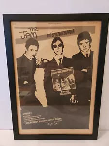 THE JAM This is Modern World original 1977 ad poster FRAMED Vintage apx. 13x18" - Picture 1 of 6