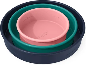by Bella round Cake Pan Set, Nonstick Coating & PFAS Free, Metal Baking Pans Set - Picture 1 of 12