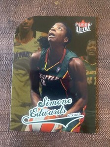 2004 FLEER ULTRA WNBA SIMONE EDWARDS GOLD MEDALLION DIE-CUT SEATTLE STORM MINT