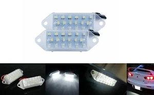 2x White18-SMD 6000K LED License Plate Lights For Mitsubishi Lancer Evolution X - Foto 1 di 12