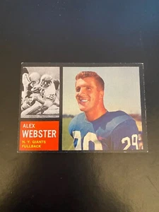 1962 TOPPS FOOTBALL #105 ALEX WEBSTER!! (N) $1 SHIPPING!! - Picture 1 of 2