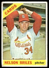 1966 Topps Nelson Briles St. Louis Cardinals #243 