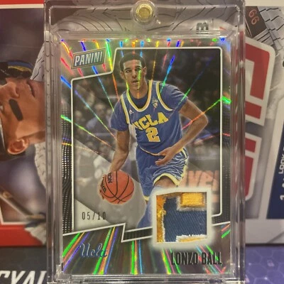 2019 Panini Fathers Day Lonzo Ball Hat Patch /10 - Image 1 of 2