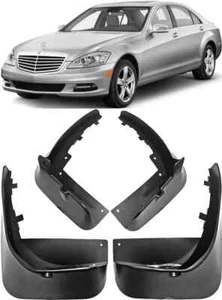 Genuine Splash Guards Mud Flaps For 2007-2013 Mercedes Benz S Class W221 V221 - Picture 1 of 9