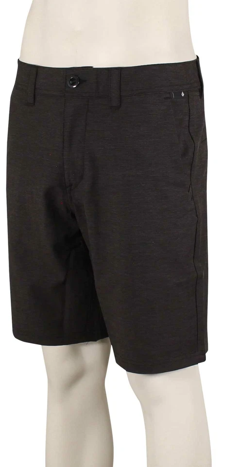 Volcom Frickin Cross Shred Slub Shorts - Black - New - Image 1 of 1