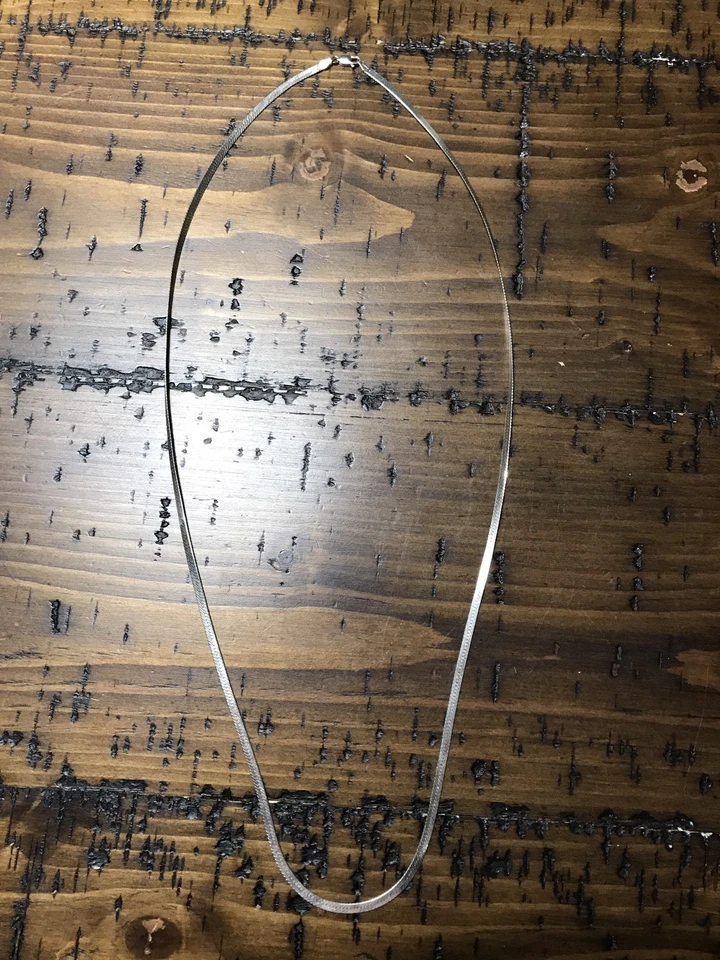 Collar de espiga Danecraft ITALIA 925 30" de plata esterlina - ¡Hallazgo inmobiliario! Foto 1 de 3