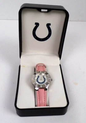Avon NFL Indianapolis Colts Womens Ladies Watch Quartz Analog Leather like Strap - Image 1 of 4