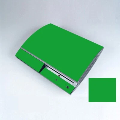 10 Pure Clean Solid Skin Sticker For Sony PS3 Original Fat PlayStation 3 skins - Image 1 of 4