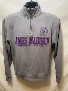 James Madison Alumni 1/2 zip Mock neck sweatshirt Sz Small Gray by Jansport - Picture 1 of 3