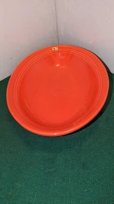 FIESTA TANGERINE OVAL BOWL BAKER    12 1/4" LONG   VG - Image 1 of 4