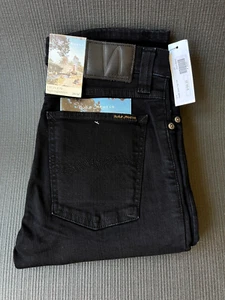 Nudie High Kai Black Mens Jeans 29/34 Slim Skinny Brand New! - Picture 1 of 6