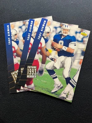 1993 TROY AIKMAN UPPER DECK FUTURE HEROES #40 LOT OF 3 - Image 1 of 2