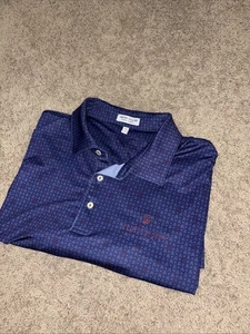 Camisa Polo Peter Millar Para Hombres Calavera en Uno Rendimiento Turtle Bay Azul Marino Talla XL - Imagen 1 de 10