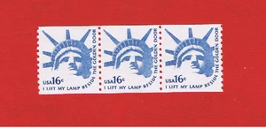 #1619 MNH OG strip of 3 Liberty Free S/H - Picture 1 of 1