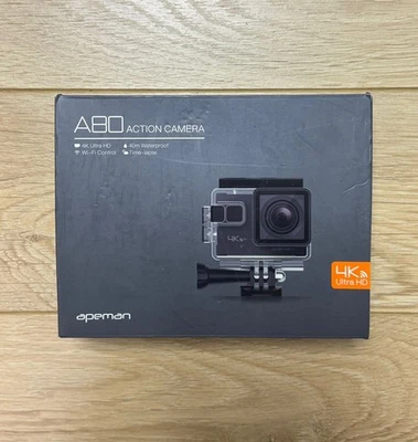 Apeman A80 Action Camera 4K Ultra HD Wi-Fi Control 40m Waterproof Time-Lapse New - Image 1 of 3