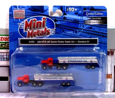 Juego de remolque tractor/petrolero CMW 1954 IH R-190 escala 1:160 N - aceite estándar Foto 1 de 4