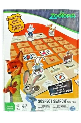 Disney ZOOTOPIA Movie Suspect Search Judy Hopps Nick Wilde Family Game Night Toy - Image 1 of 4