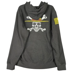 Nine Line Hoodie Skull Bones Mens L Pullover Military Firstresponder Pirate - Picture 1 of 12