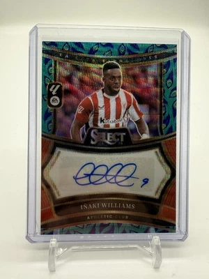 Panini Select La Liga 2024-25 Iñaki Williams Prizm Auto SS-IW Peacock SSP  Foto 1 de 2