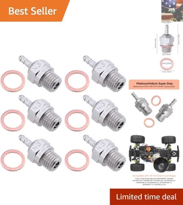 Ultimate Replacement Glow Plugs for Nitro Engines - 6-Pack, Improved Idle - Image 1 of 4