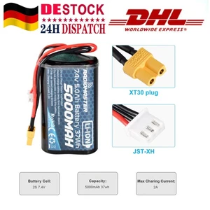 7,4 V 5000 mAh 2S Li-Ion Batterie mit XT30-Stecker für RadioMaster TX16S Sender - Bild 1 von 20