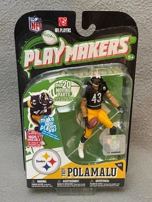 NFL Playmakers Steelers Polamalu 4" Figure Series 1 McFarlane Toys 2010 - Image 1 of 4