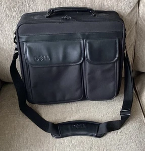 Sacoche noire rembourrée pour ordinateur portable Dell mallette bandoulière 15” par 14” Messenger Voyage - Photo 1/19
