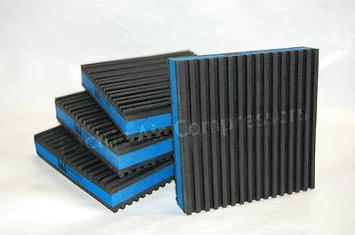 DIVERSITECH SET OF 4 AIR COMPRESSOR MOUNTING PADS 4 X 4 X 7/8 ANTI VIBRATION TOP QUALITY